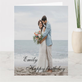 Personalisiert Happy Birthday Foto Ehefrau Karte