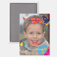 Personalisiert Happy Birthday Foto Rectangle Magne