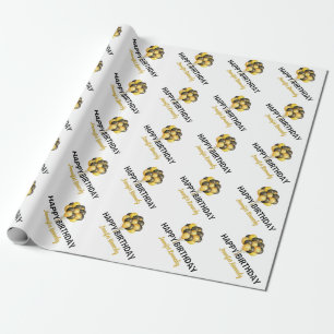 Personalisiert Happy Birthday Individuelle Name Ty Geschenkpapier