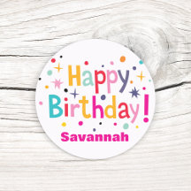 Personalisiert Happy Birthday Retro