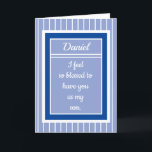 Personalisiert Happy Birthday son Card Karte<br><div class="desc">Schicken Sie ihnen eine so einzigartige Karte wie sie sind!</div>