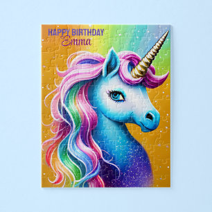 Personalisiert Happy Birthday Unicorn mit Namen