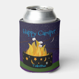 Personalisiert Happy Camper Dosenkühler