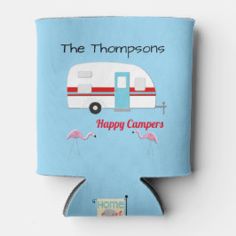 Personalisiert Happy Campers Dosenkühler