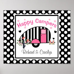 Personalisiert Happy Campers Poster