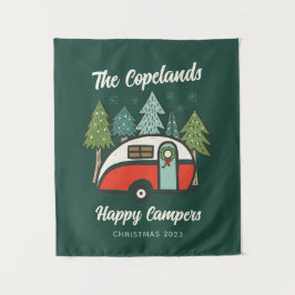 Personalisiert Happy Campers Wandteppich
