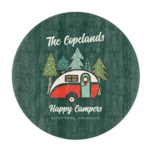Personalisiert Happy Campers Weihnachten Schneidebrett