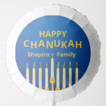 Personalisiert Happy Chanukah Menorah Ballon<br><div class="desc">Personalisiert Happy Chanukah Menorah Balloon. Ändern Sie den Namen vor der Bestellung.</div>
