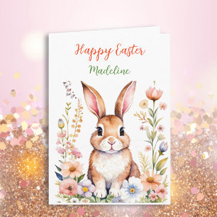 Personalisiert Happy Easter Plus Farbseite Karte