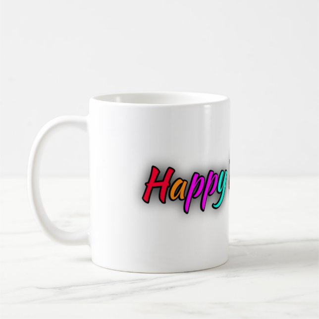 Personalisiert Happy Geburtstag Tasse (Links)