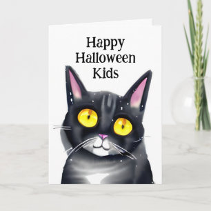 Personalisiert Happy Halloween Kids Coloring Page Karte