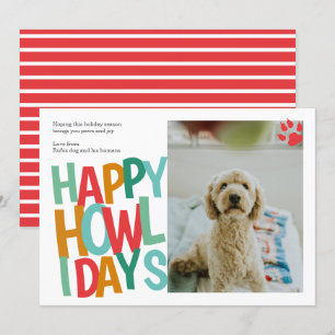 Personalisiert Happy Howlidays Dog Weihnachten