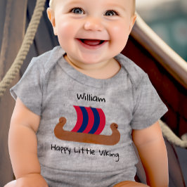 Personalisiert Happy Little Viking Baby Strampler