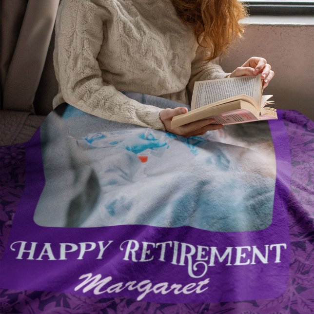 Personalisiert Happy Nurse Retirement Geschenke Vi Fleecedecke (Nurse Retirement Gifts)