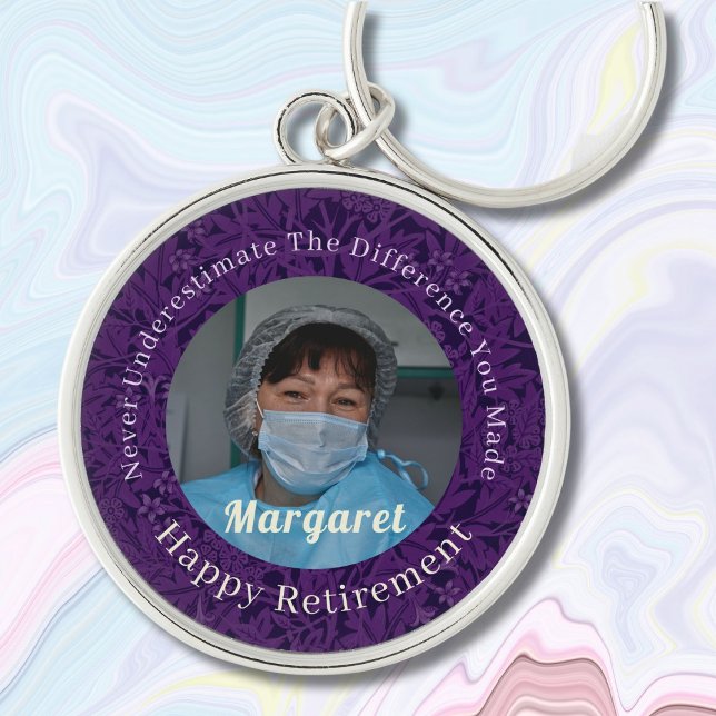 Personalisiert Happy Nurse Retirement Geschenke Vi Schlüsselanhänger (Nurse Retirement Gifts)