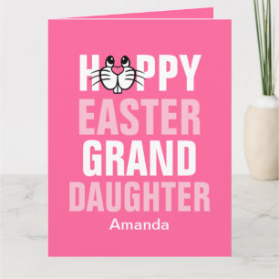 Personalisiert Happy Oaster Bunny Grandtochter Karte