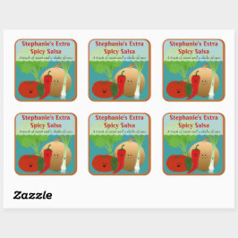 Personalisiert Happy Salsa Sticker