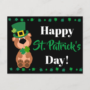 Personalisiert Happy St Patricks Day Editable Feiertagspostkarte