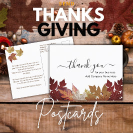 Personalisiert Happy Thanksgiving Postkarte