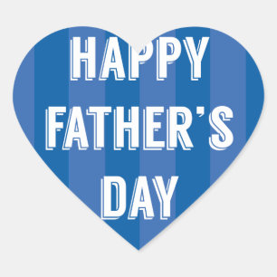 Personalisiert Happy Vathers Day Heart Sticker