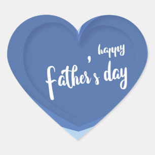 Personalisiert Happy Vathers Day Heart Sticker