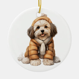Personalisiert Havanese Dog Art Keramik Ornament