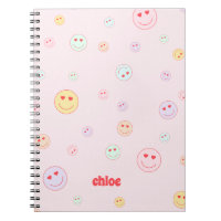Personalisiert Heart Eyes Happy Face Notebook