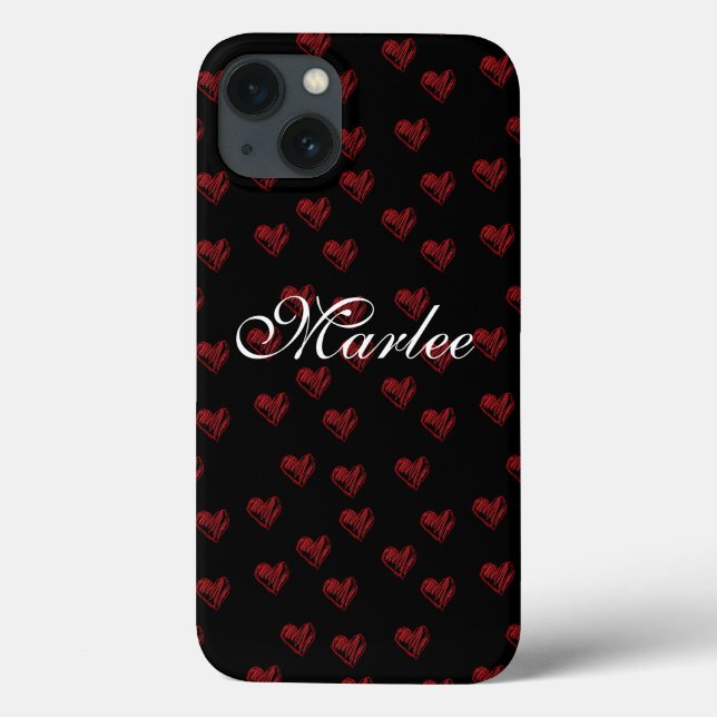 Personalisiert Heart iPad Air Hüllen (Rückseite)