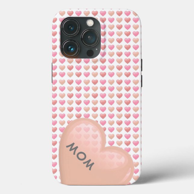 Personalisiert Heart iPhone Case (Rückseite)