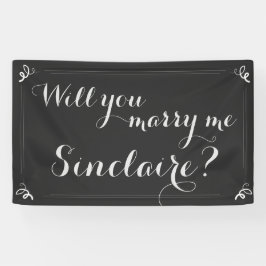 Personalisiert "Heiraten Sie mich?" Banner