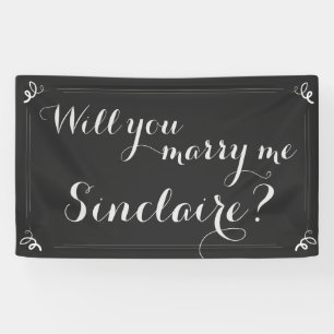 Personalisiert "Heiraten Sie mich?" Banner