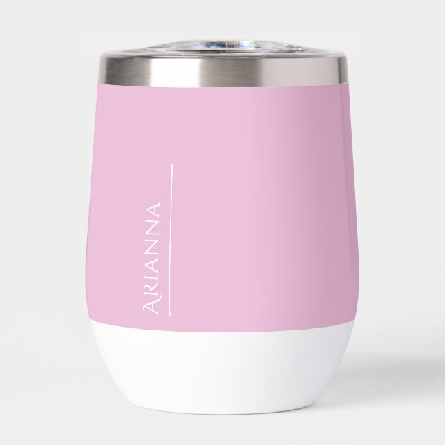 Personalisiert hellrosa modern (Vorderseite)