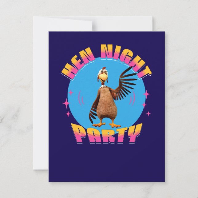 Personalisiert Hen Night Party Funny Bachelorette Einladung (Vorderseite)