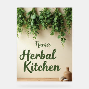 Personalisiert Herbal Kitchen Farmhouse Décor Acrylschild