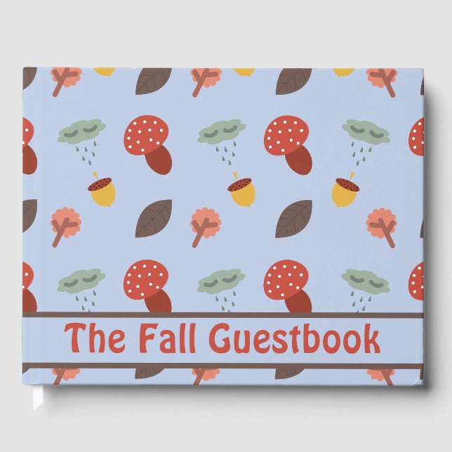 Personalisiert Herbst Gästebuch (Vorderseite)