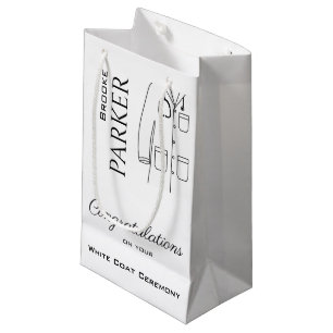 Personalisiert Herzlichen Glückwunsch Weißes Coat  Kleine Geschenktüte