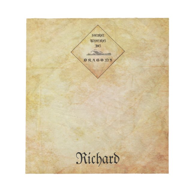 Personalisiert Hier gibt es Dragae Notepad Notizblock (Vorderseite)