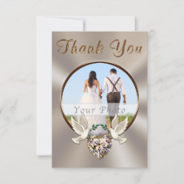 Personalisiert, Hochzeitskarte mit Foto Dankeskarte