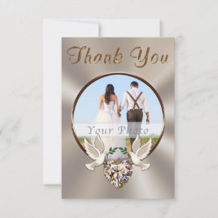 Personalisiert, Hochzeitskarte mit Foto Dankeskarte