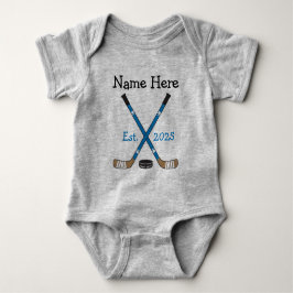 Personalisiert Hockey Baby Name Birth Year Geboren Baby Strampler