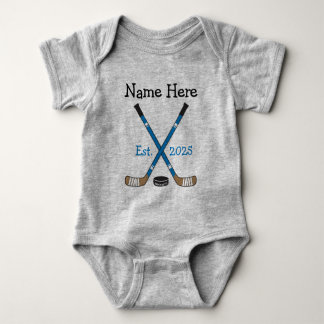 Personalisiert Hockey Baby Name Birth Year Geboren Baby Strampler