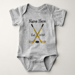 Personalisiert Hockey Baby Name Jahr Geboren Baby Strampler