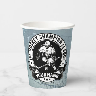 Personalisiert Hockey Player Ice Rink Team Athlete Pappbecher