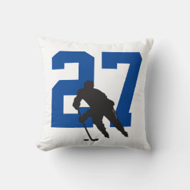 Personalisiert Hockey Player Number Room Decke Kissen