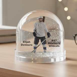 Personalisiert Hockey Player Snow Globe Schneekugeln