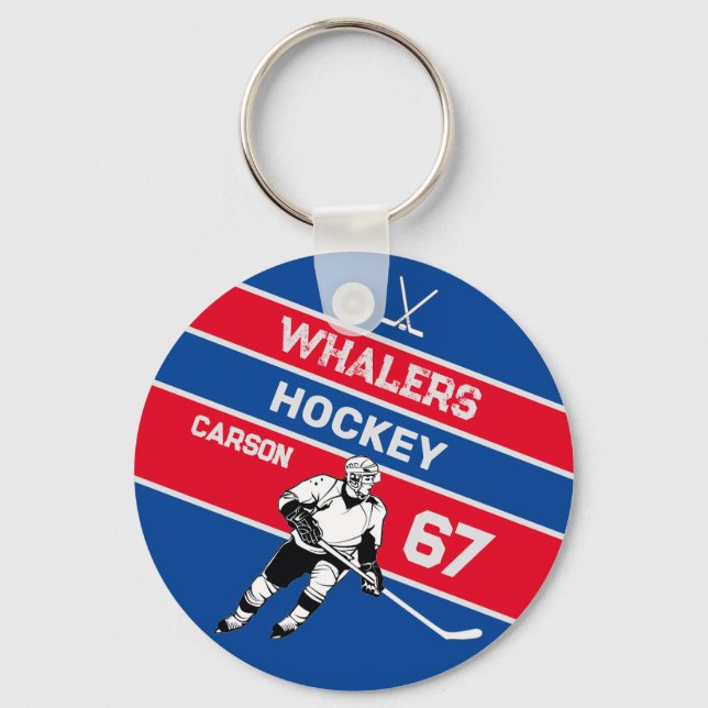 Personalisiert Hockey-Schlüsselanhänger Schlüsselanhänger (Vorderseite)