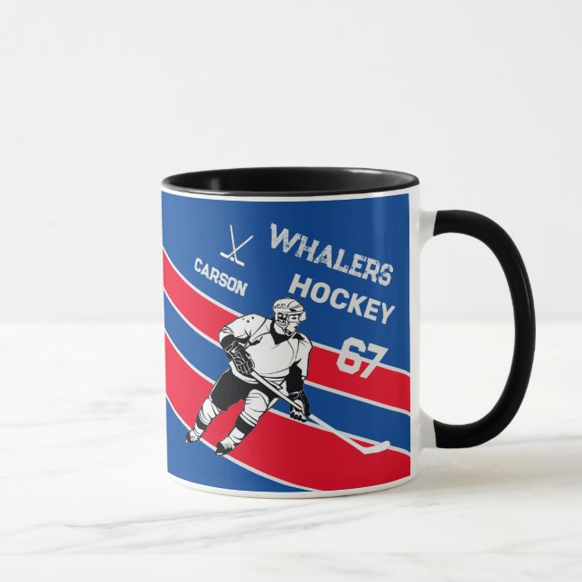 Personalisiert Hockey-Tasse Tasse (Rechts)