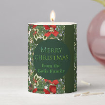 Personalisiert Holly Pattern Weihnachtsbrunnen kan