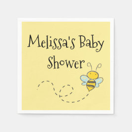 Personalisiert Honey Bee Baby Dusche Serviette