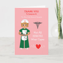 Personalisiert Hospital Nurse Vielen Dank